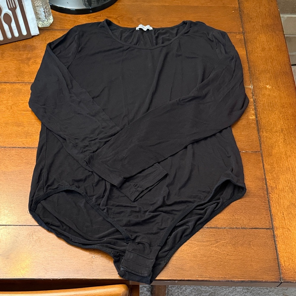 Black Long Sleeve Bodysuit